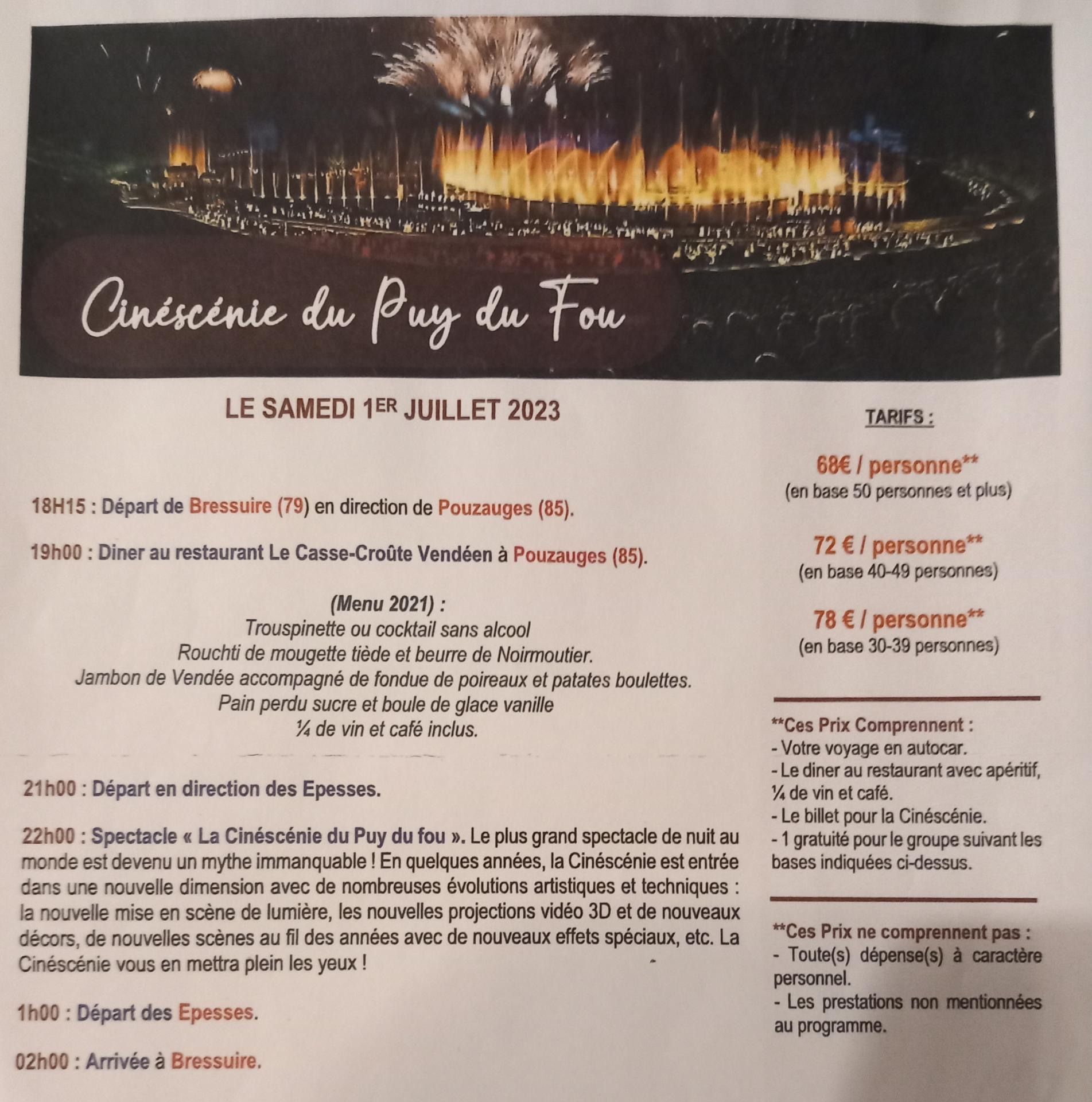 Cinesenie 1 juillet 2023